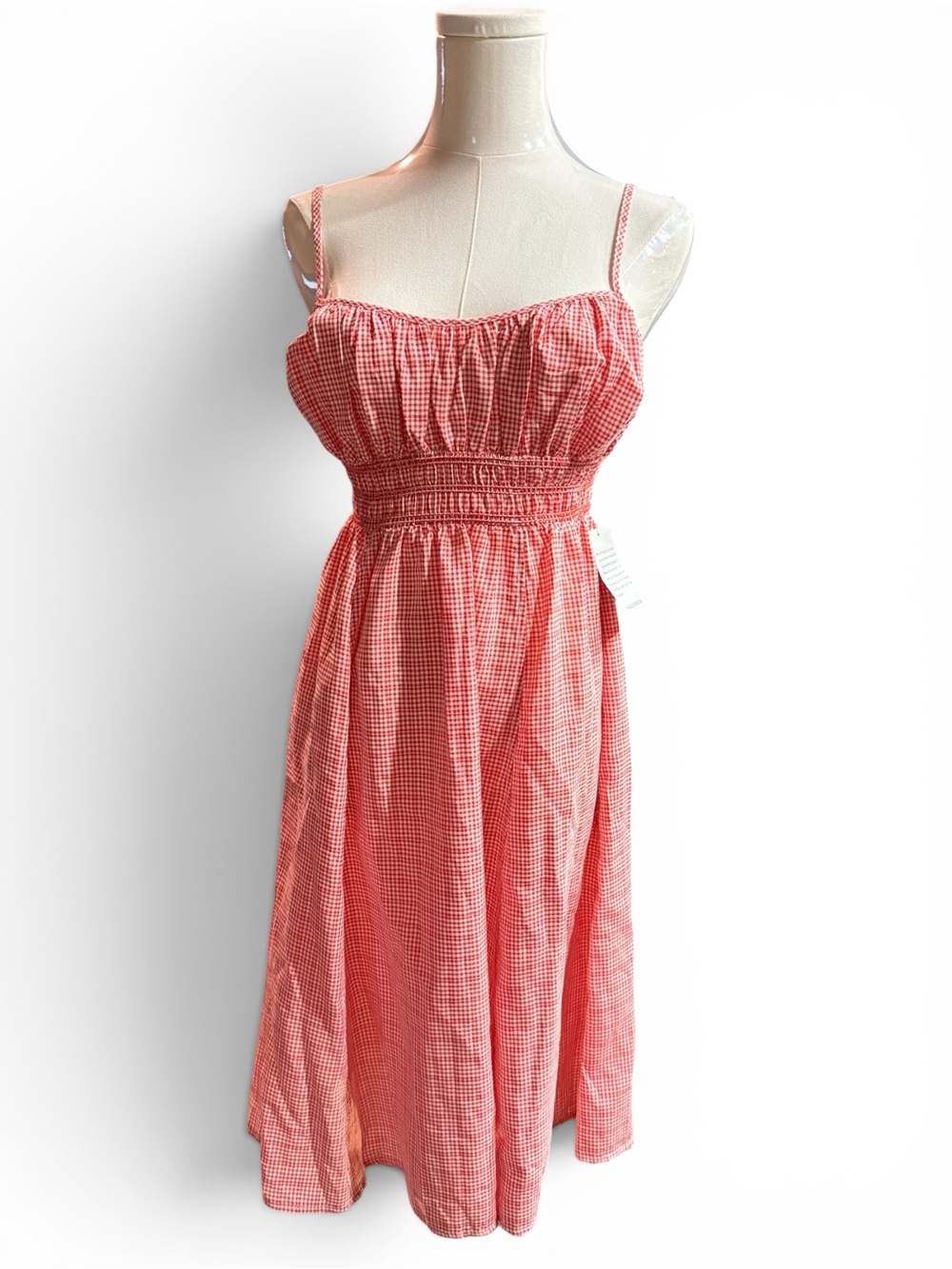 PLAID MAXI DRESS MAX STUDIO NWT M WITH POCKETS